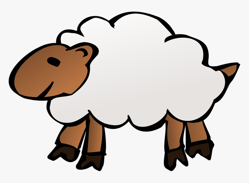 Free Vintage Baby Lamb Clipart Free Pretty Things For - Small Sheep Cartoon, HD Png Download