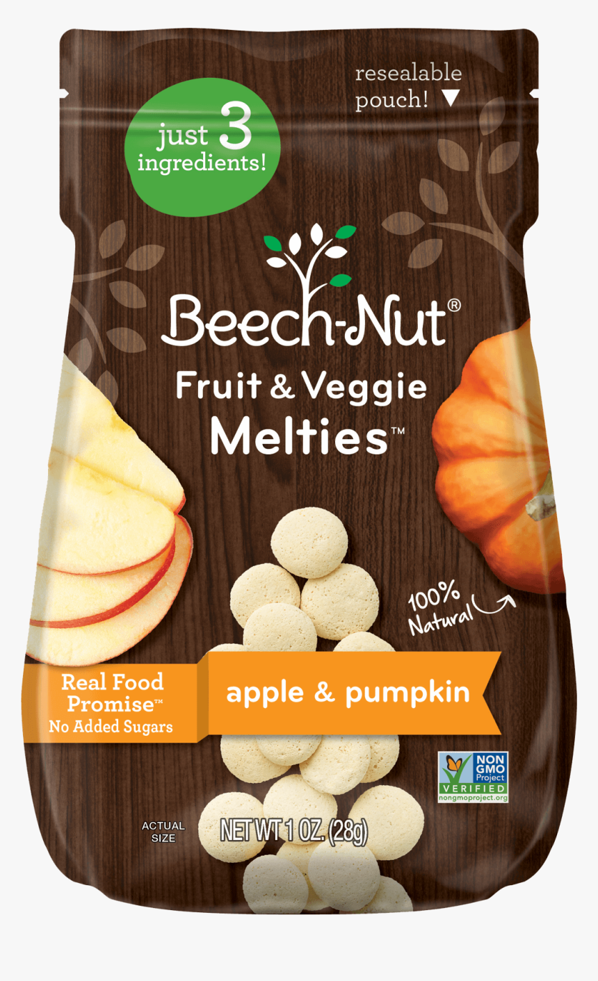Apple & Pumpkin Fruit & Veggie Melties - Beechnut Melties, HD Png Download
