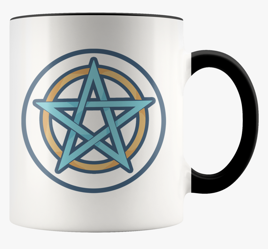 Pentagram Pentacle Wiccan Spiritual Symbol 11oz - Cute Sea Star Drawing, HD Png Download