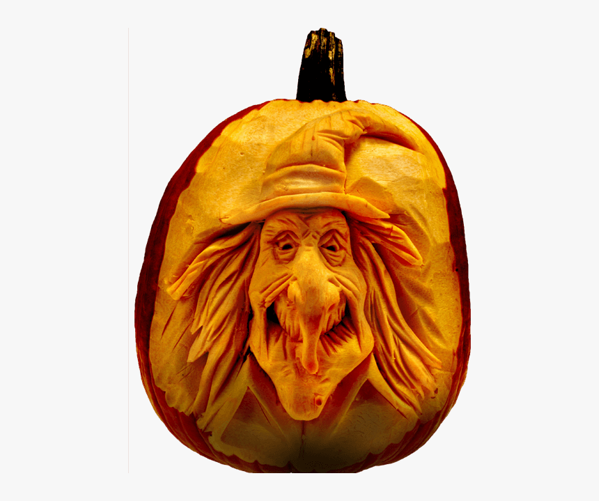 Witch Pumpkin Carving, HD Png Download