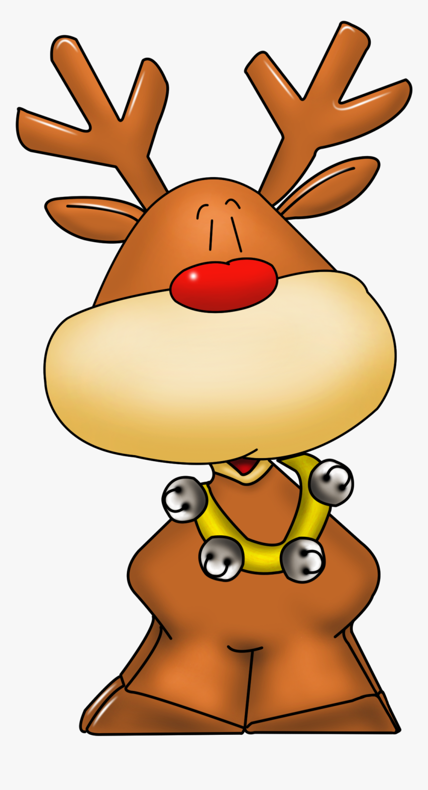Reindeer Nose Png - Transparent Rudolph Clip Art, Png Download