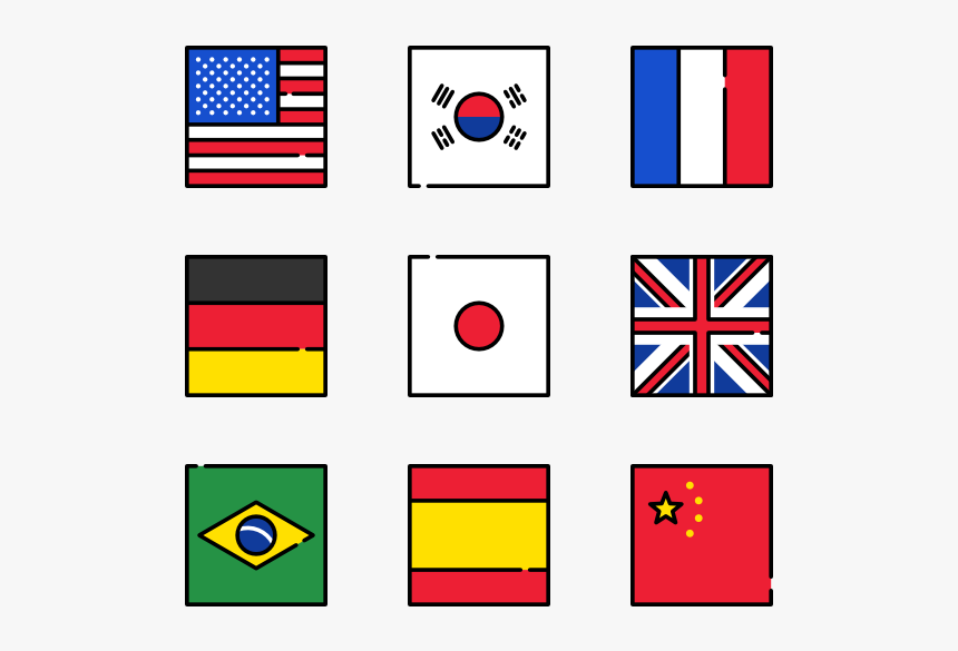 Essential Set - Icon Us Flag Square, HD Png Download