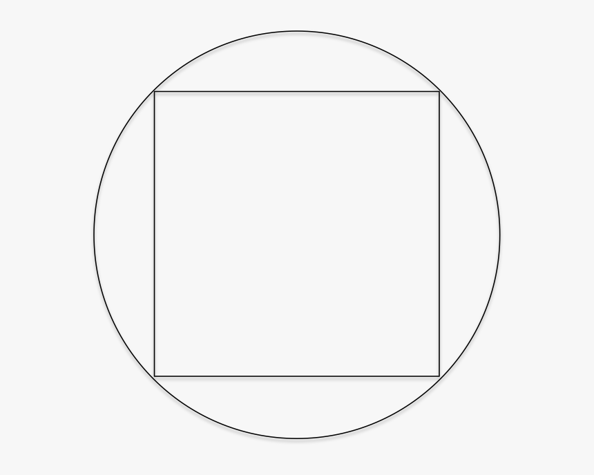 How To Find The Area Of A Square - Full Frame Sensor Circle Diameter, HD Png Download