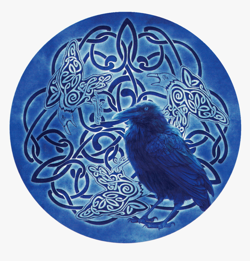 Celtic Raven Totem - Celtic Raven, HD Png Download