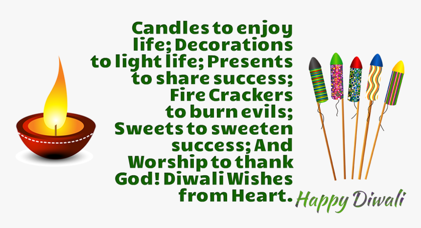 Diwali Messages Png Transparent Image - Candle, Png Download