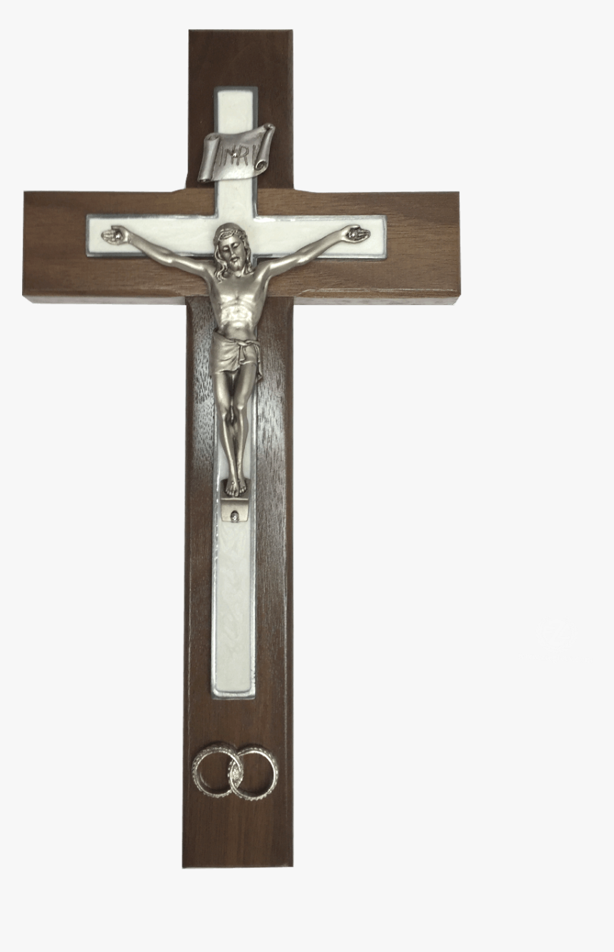Wedding Crucifix For Marriage Made With Brown Wood - Crucifix, HD Png