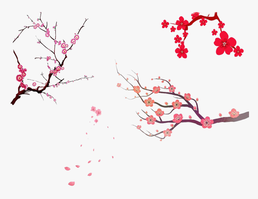 Sakura Tree Branch Png, Transparent Png