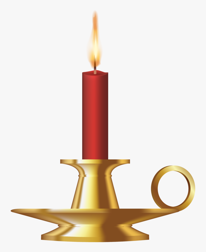 Candle In Holder Cliparts - Transparent Candle Holders Png, Png Download