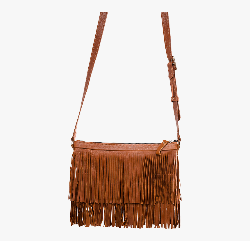 Cross-body Banker - Fringe - Carmel Brown - Shoulder Bag, HD Png Download