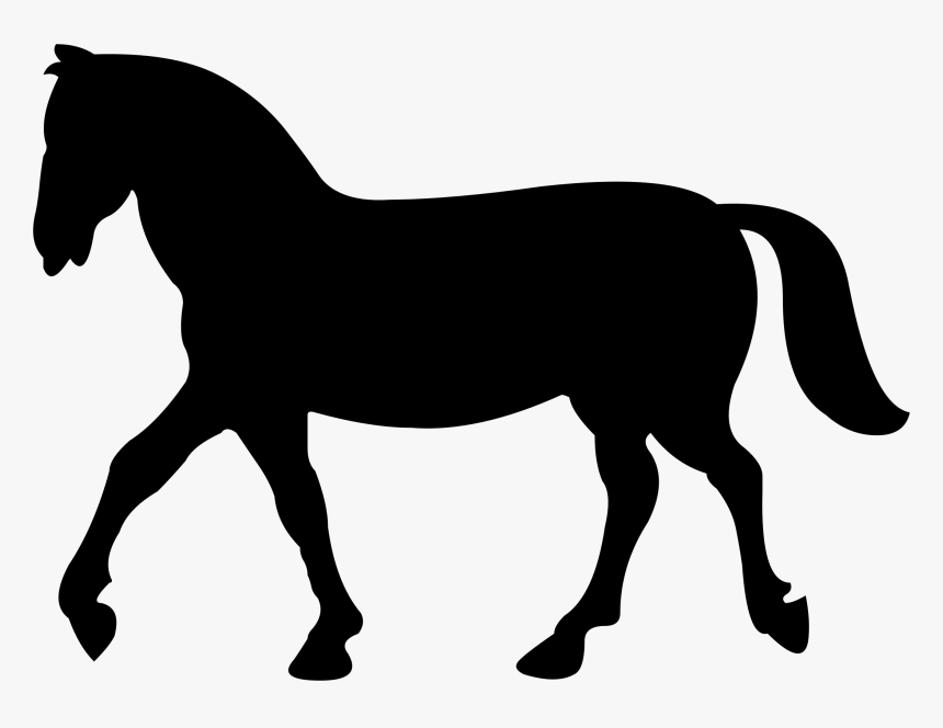 Horse Silhouette 2 Clip Arts - Horse Silhouette, HD Png Download