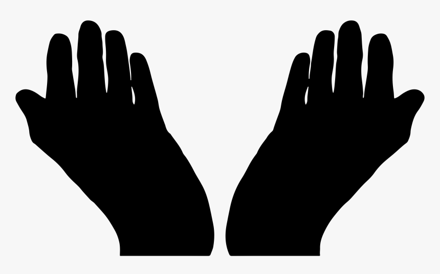 Prayer Hands Png - Silhouette Praying Hands, Transparent Png
