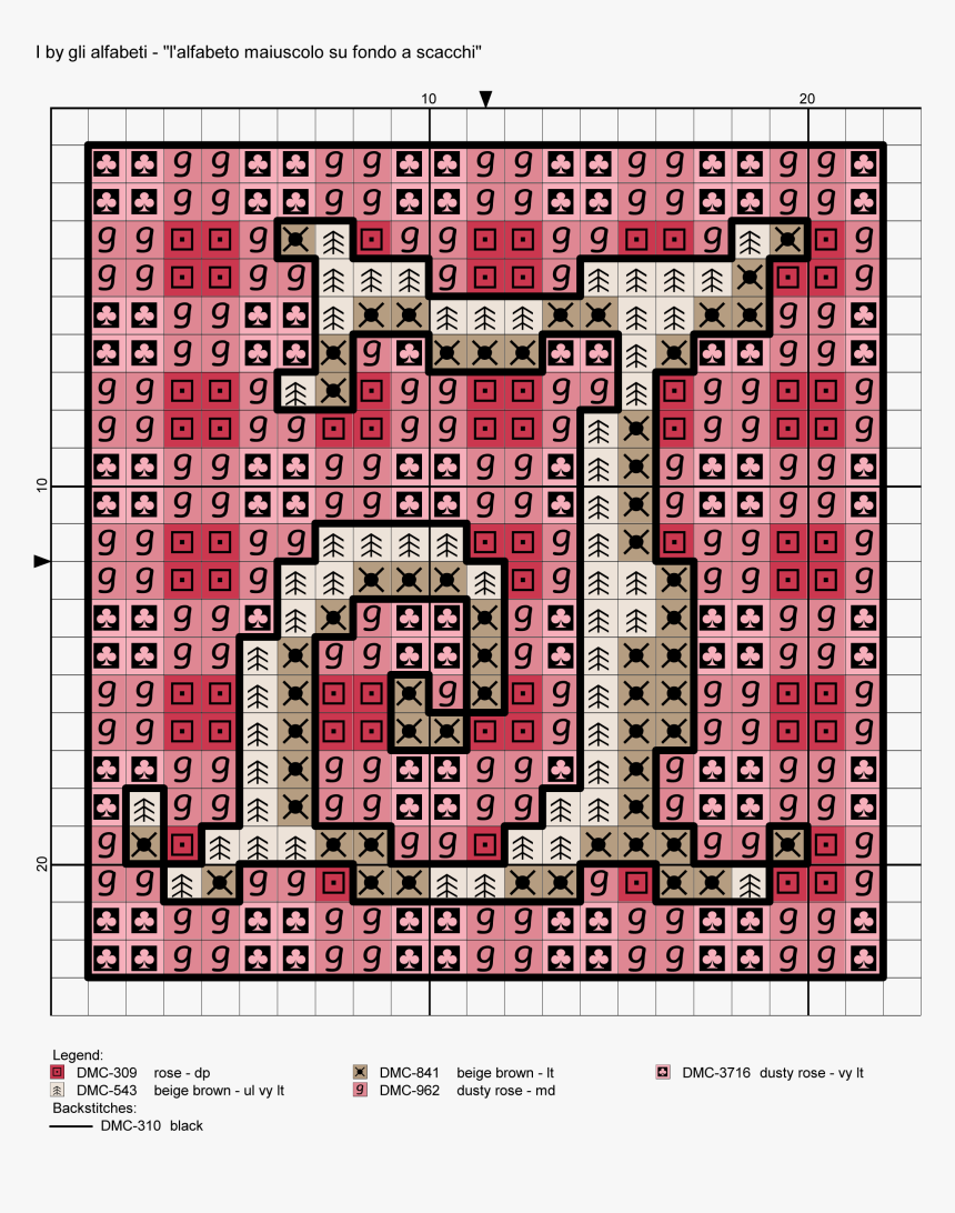 Uppercase Alphabet On Checkered Background Cross Stitch - Patch Panel Diagram, HD Png Download
