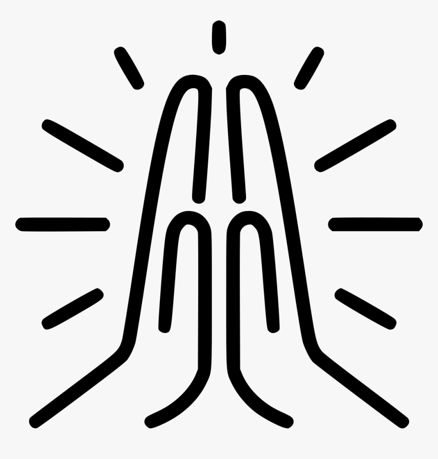 Praying Hands - Prayer Hands Icon Png, Transparent Png