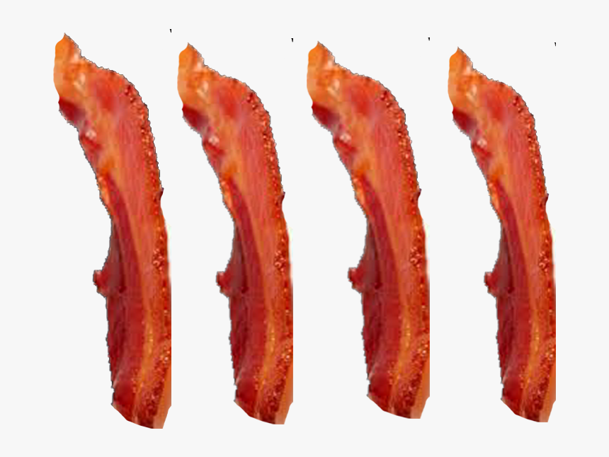Bacon Strips , Png Download - Four Strips Of Bacon, Transparent Png