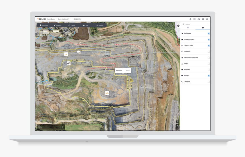 Aerial Data Solutions Delair Ai - Plan, HD Png Download