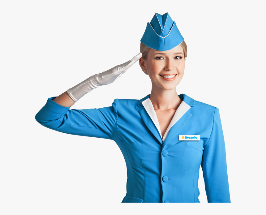 Flight Attendant Girl Png, Transparent Png