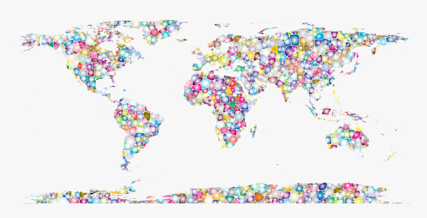 This Free Icons Png Design Of Sweet Tiled World Map - Map Of The World Candy, Transparent Png