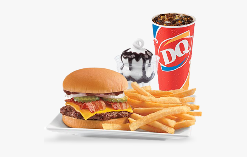 Kc Bbq Bacon Cheeseburger Lunch - Dairy Queen, HD Png Download