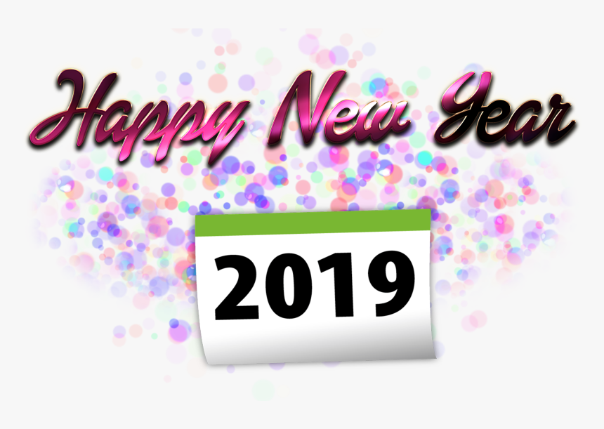 Happy New Year 2019 Png Free Pic - Graphic Design, Transparent Png