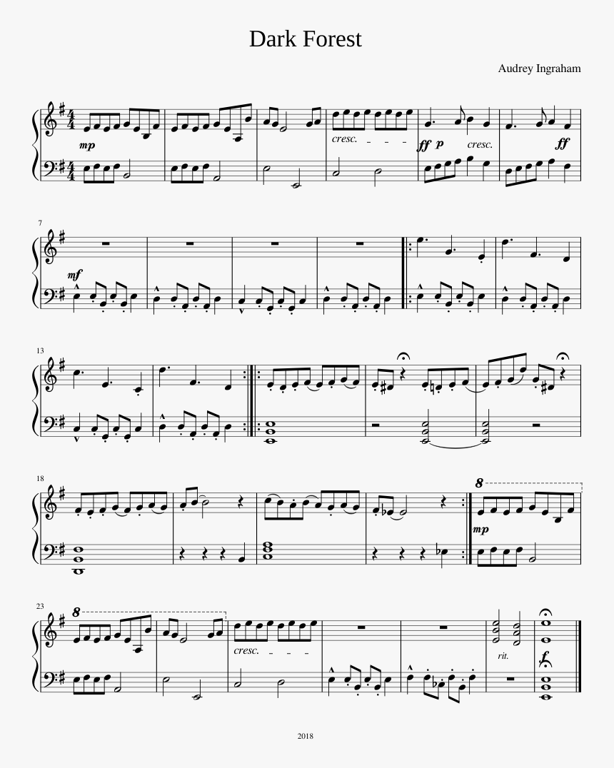 피아노 솔로 Last Carnival 악보, HD Png Download