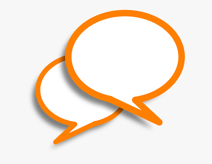 Speech Bubbles, Comments, Orange, Bubble, Speech, Talk - รูป ความ คิดเห็น, HD Png Download