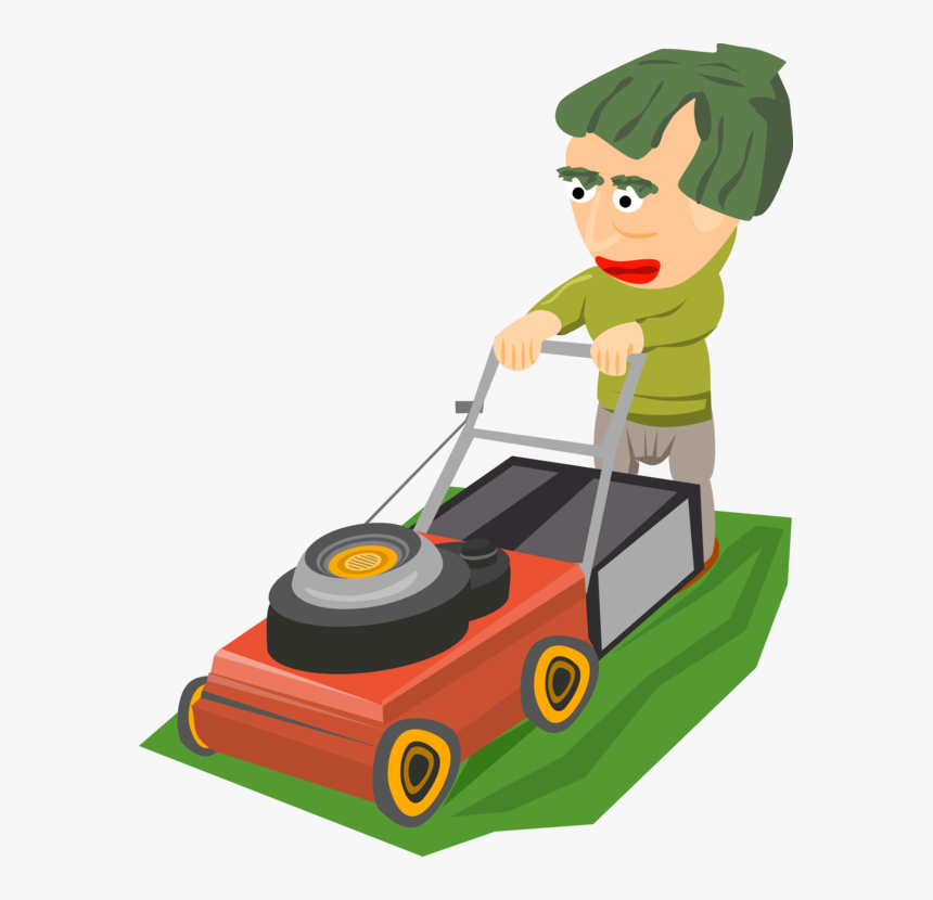 Lawnmower Clipart Grounds Maintenance Mow The Lawn - Lawn Mower Clipart Png, Transparent Png