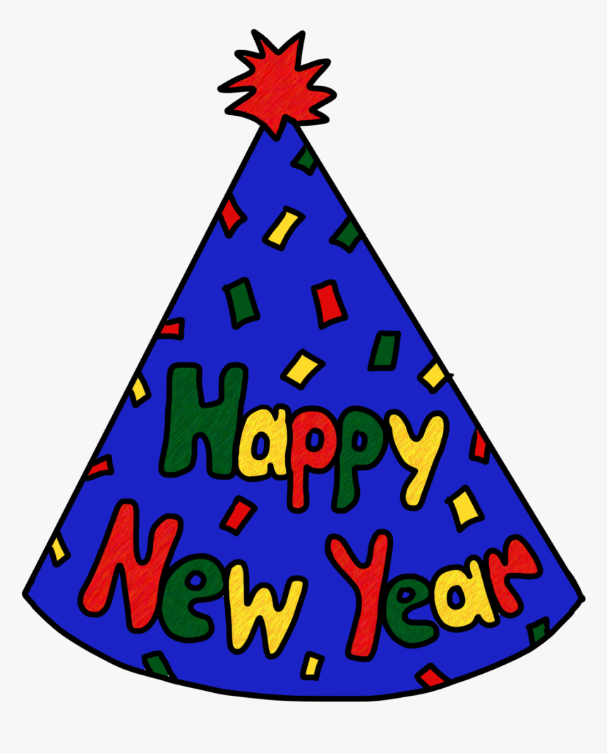 New Years Eve Animated Happy New Year Clipart - New Years Party Hat Clipart, HD Png Download