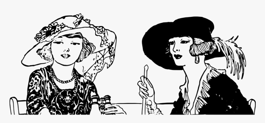 Brunch, Ladies, Victorian, Women, Talking, Chatting - Anti Vax Pro Disease, HD Png Download