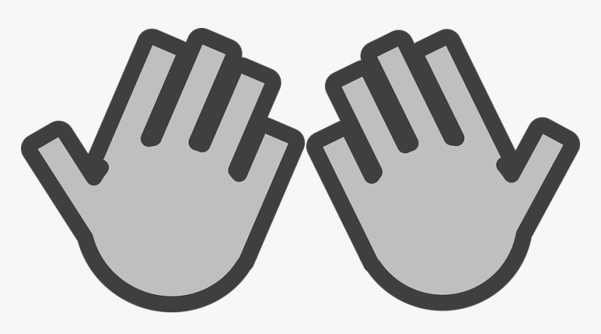 Hands, Flat, Praying, Fingers, Palms - Hand, HD Png Download