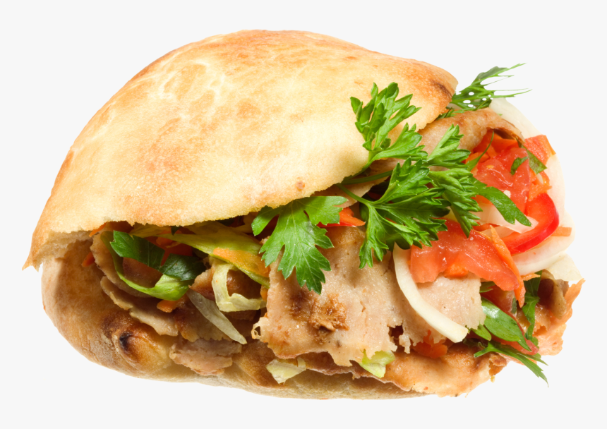Chicken Pita With Fries Png - Döner Png, Transparent Png
