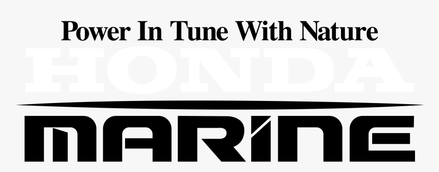 Honda Marine Logo Black And White - Honda Marine, HD Png Download
