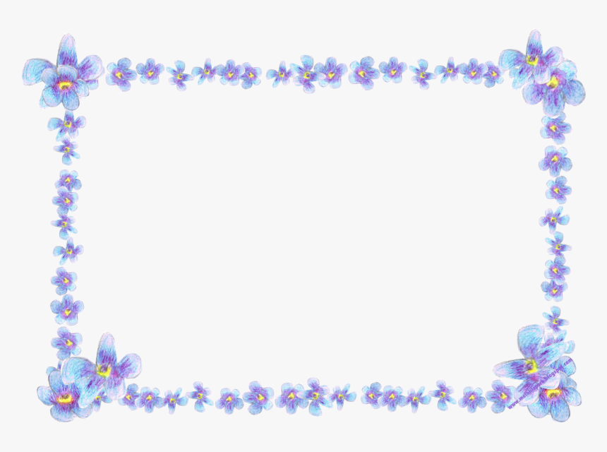 Transparent Blue Flower Border Png Forget Me Not Flowers Borders Png Download Transparent Png Image Pngitem