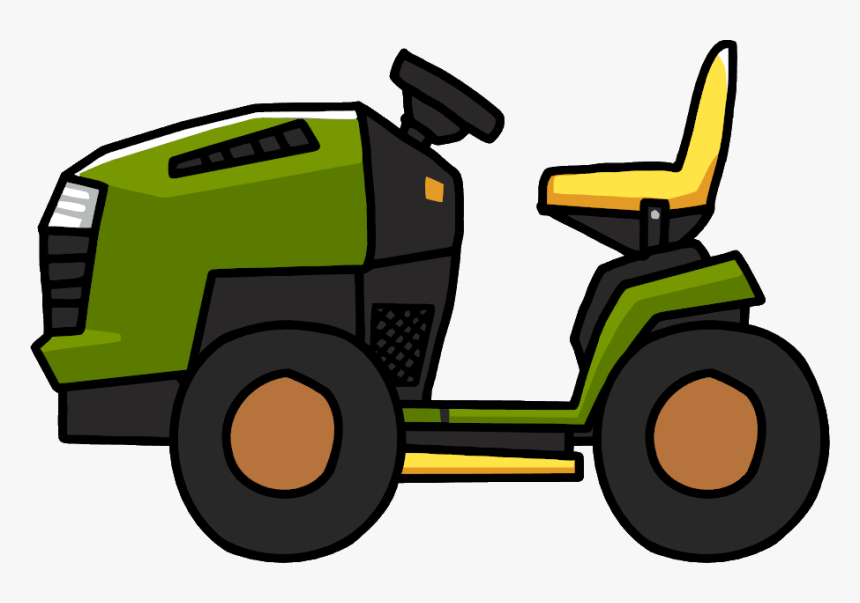 Mowing Clipart Ride On - Clip Art Riding Mower, HD Png Download