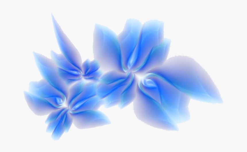 Blue Flower Border Designs , Png Download - Blue Flowers Borders Transparent, Png Download
