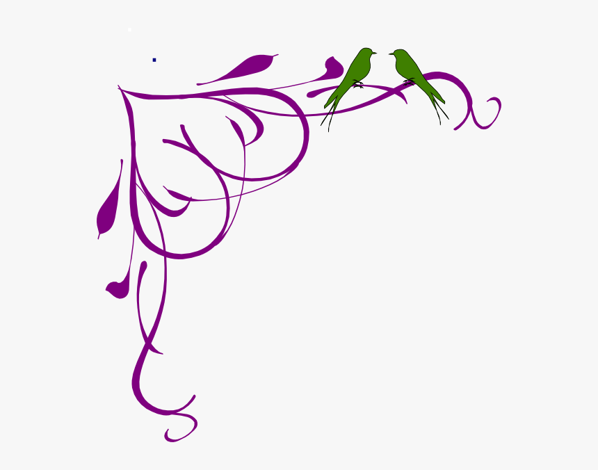 Love Birds Clipart Free Clip Art Images - Fancy Clip Art Borders, HD Png Download