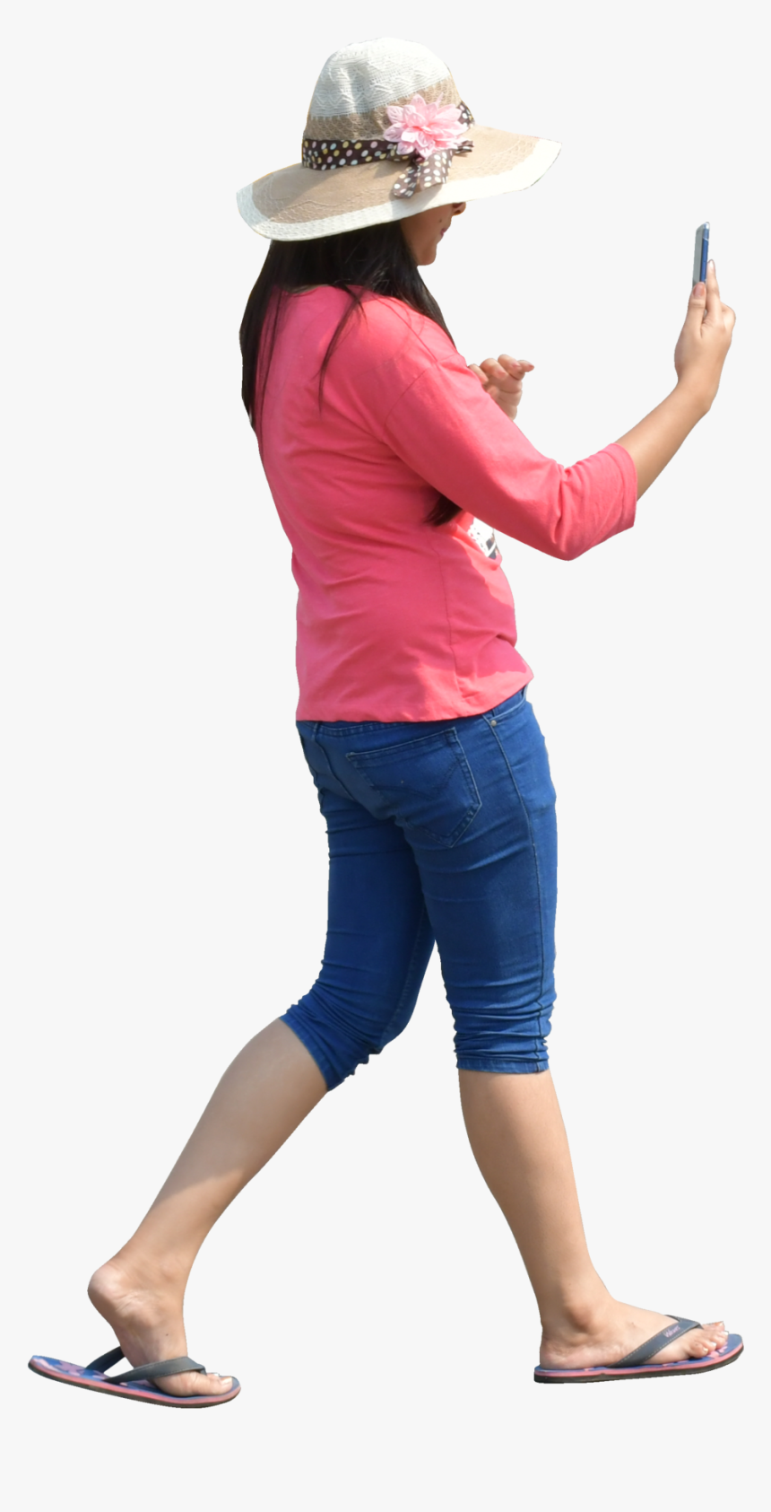Transparent Indian People Png - Girl Taking Selfie Png, Png Download