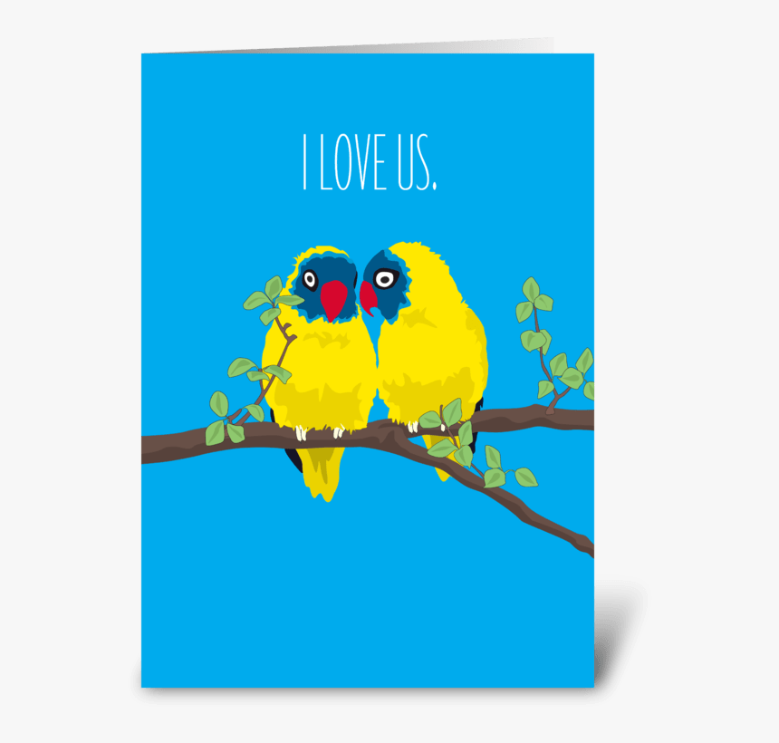 Love Us Love Birds Greeting Card - Budgie, HD Png Download
