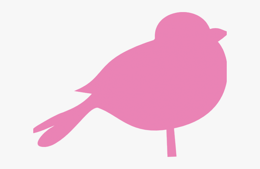 Love Birds Clipart Chubby - Bird Cartoon Pink Png, Transparent Png