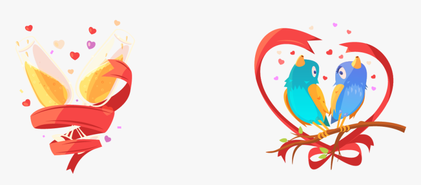 Love Bird Graphic - Illustration, HD Png Download