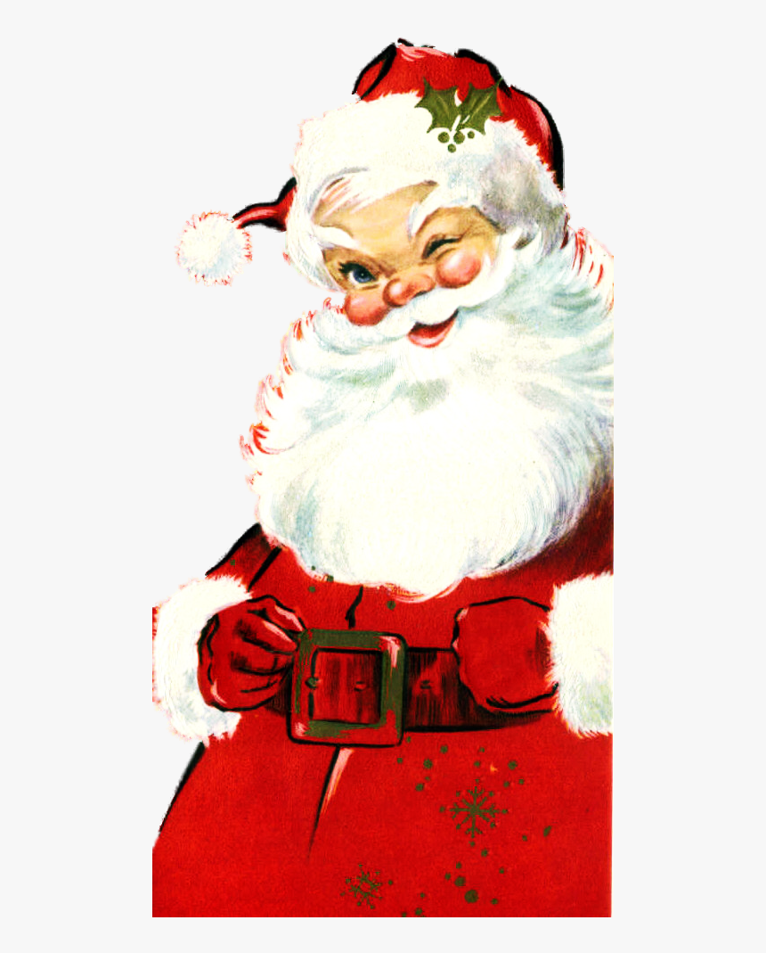 Vintage Christmas Santa Png, Transparent Png