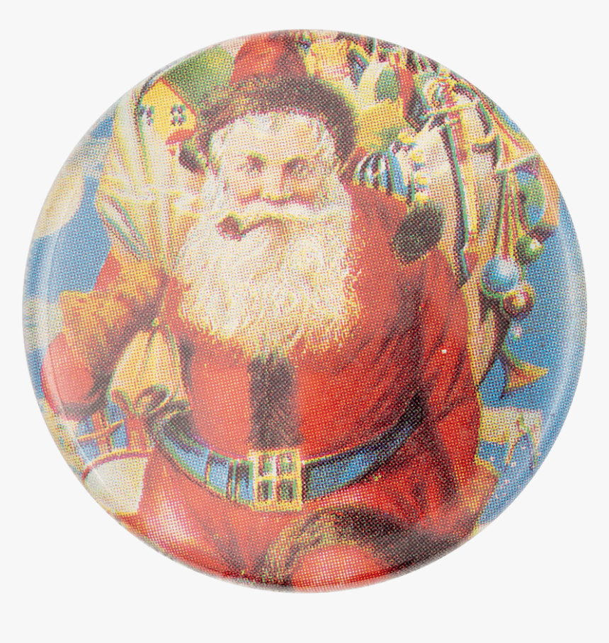 Santa Illustration Event Button Museum - Santa Claus, HD Png Download