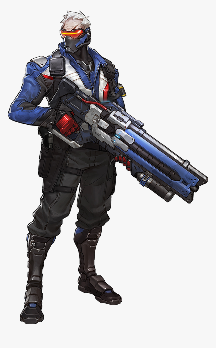 Soldier76-portrait, HD Png Download
