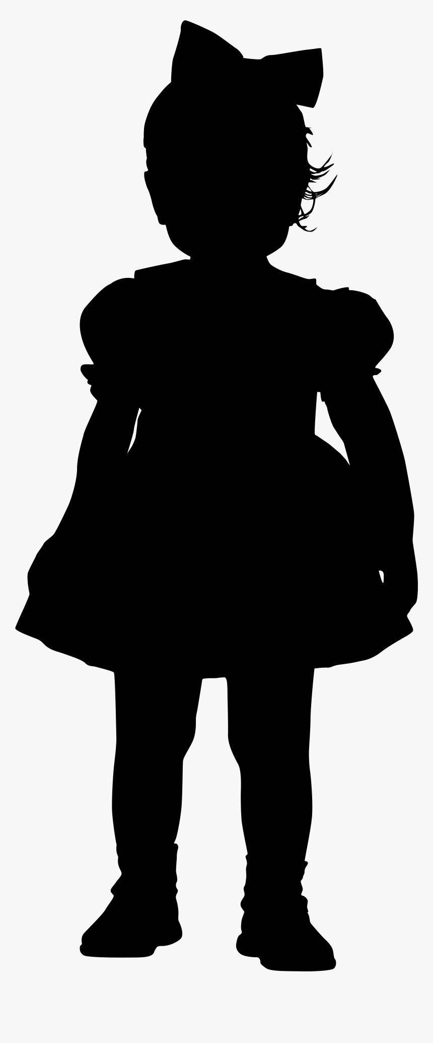 Little Girl Silhouette Png Clip Art Imageu200b Gallery - Little Girl Silhouette Png, Transparent Png