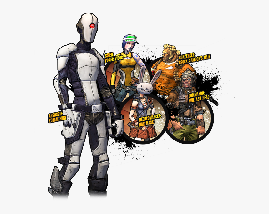 Guy With The Gun Borderlands 2 , Png Download - Borderlands 2 Poker Night 2 Skins, Transparent Png