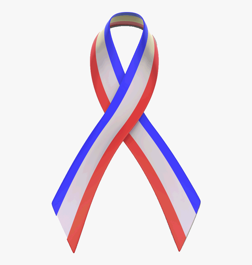 Red White And Blue Ribbon Clip Art - Red White Blue Ribbon Png, Transparent Png