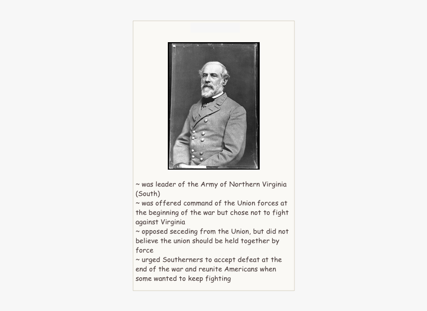 Lee

￼

~ Was Leader Of The Army Of Northern Virginia - Vintage Clothing, HD Png Download