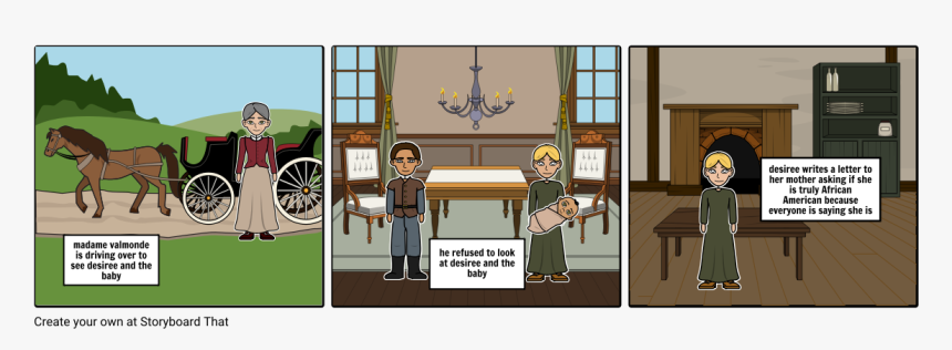 Desiree's Baby Story Board, HD Png Download