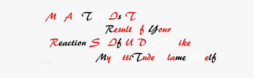 Attitude Design Quotes Png - Carmine, Transparent Png