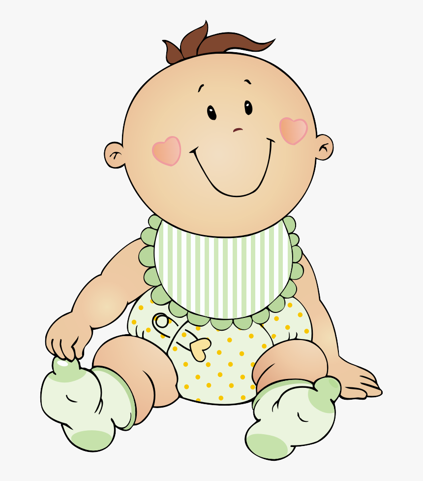 Black Baby Boy Clipart Green - Baby Clipart, HD Png Download
