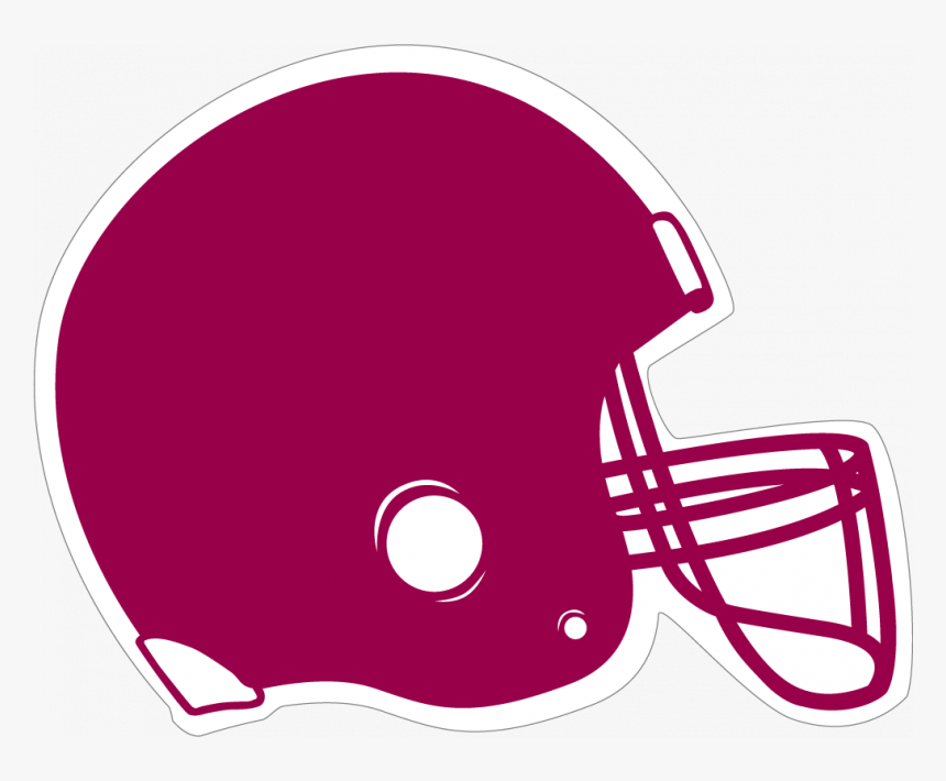 American Football Helmet Stencil - Black Football Helmet Clipart, HD Png Download